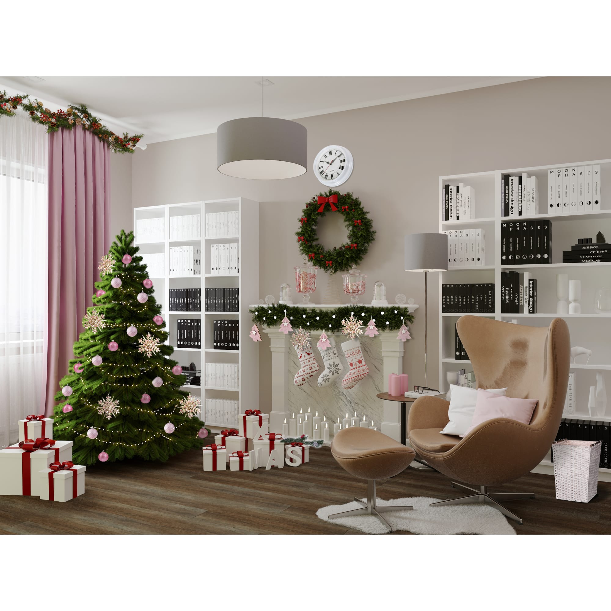 82018408 Свеча-столбик «Рустик», 7х8 см, цвет белый Santreyd  - Вид №5