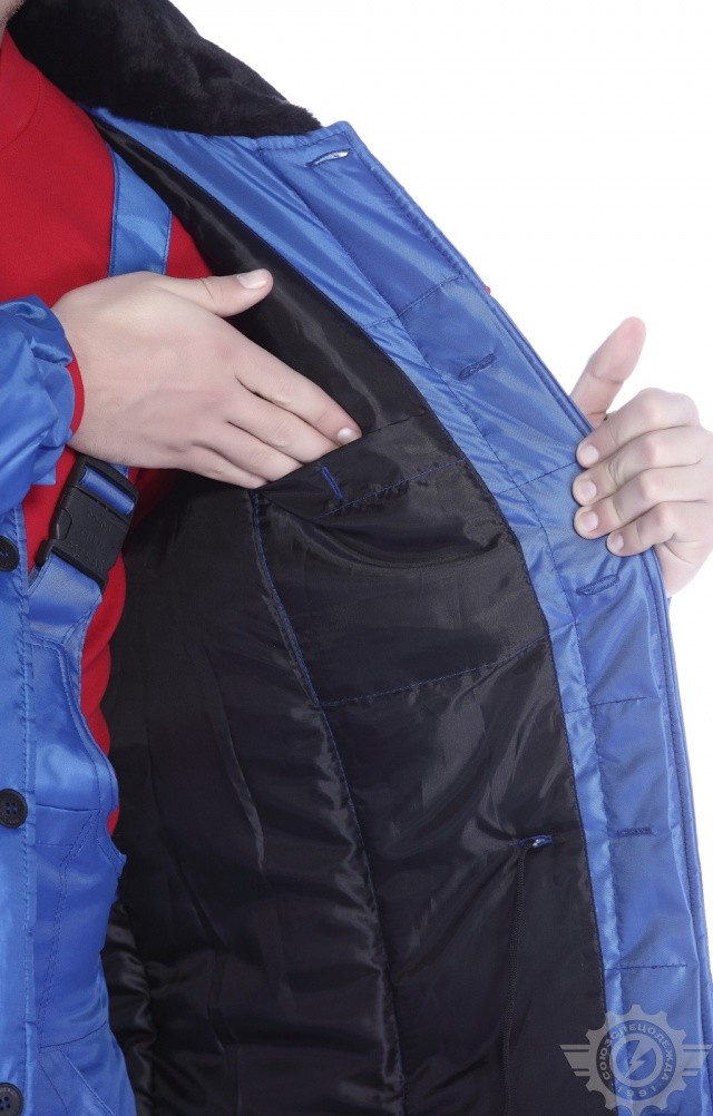 63745 Костюм "Эксперт-К" зимний ткань "Оксфорд" василек  Зимняя спецодежда  размер 52-54/182-188  - Вид №10