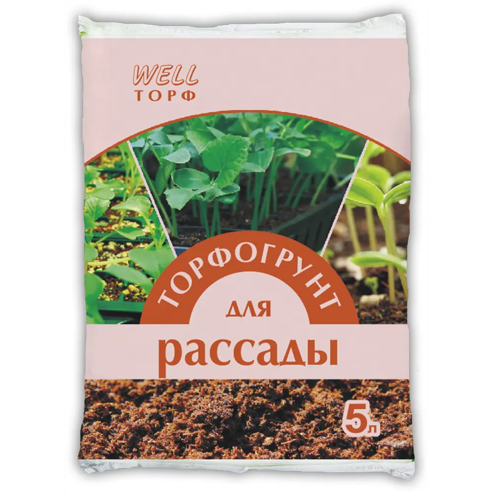 Грунт Veltorf Well Торф для рассады 5 л Wellторф STLM-2068115