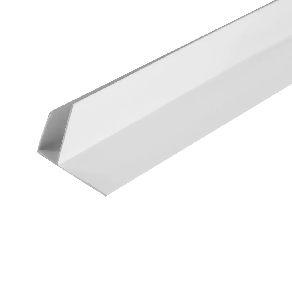 Профиль ПВХ F-образный для панелей 8 мм, 3000 мм, цвет белый РСП STLM-2006314