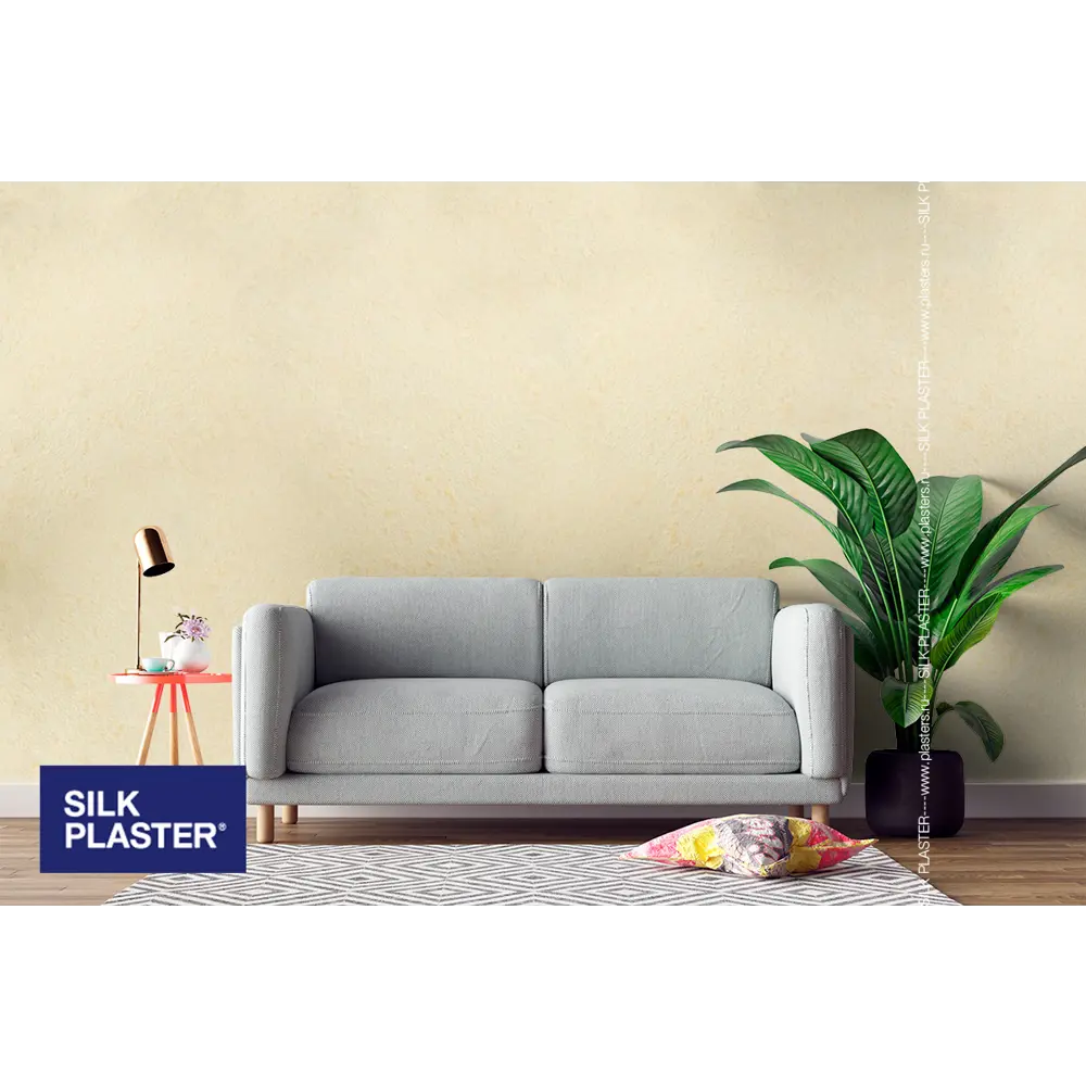 Жидкие обои Silk Plaster Absolute А202 0.743 кг цвет светло-желтый STLM-2074171 - Вид №4