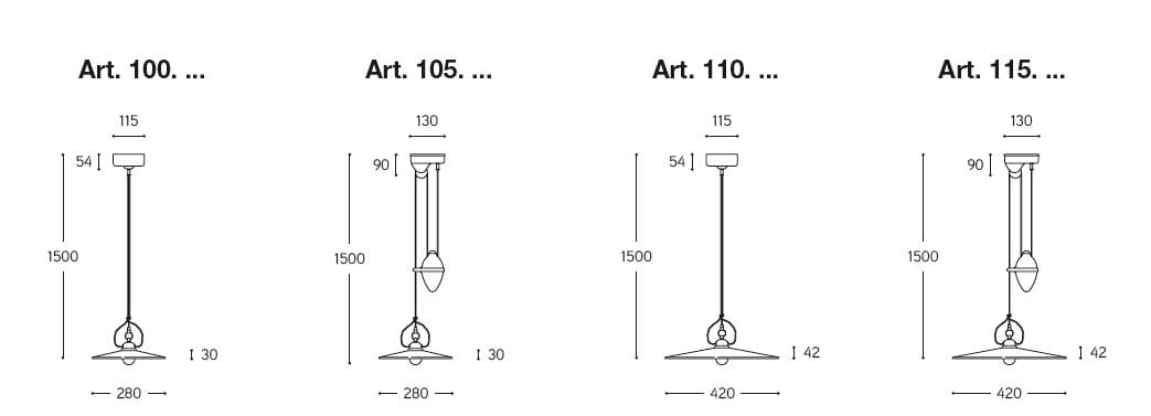 Керамический подвесной светильник Aldo Bernardi Tesa ARCH-00047056 - Вид №2