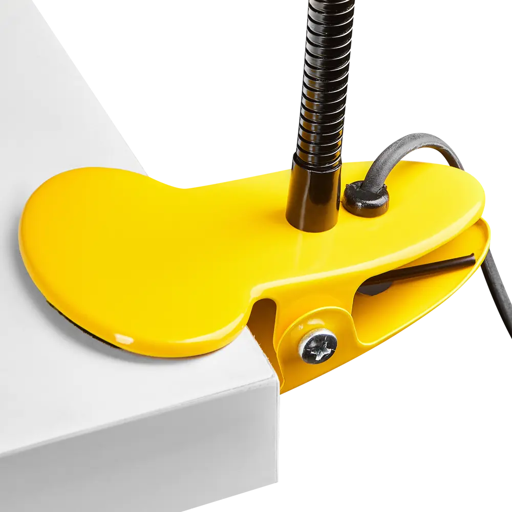 Рабочая лампа настольная Семь огней Эйр на прищепке 1 лампа Е27 цвет жёлтый STLM-2155991 - Вид №4