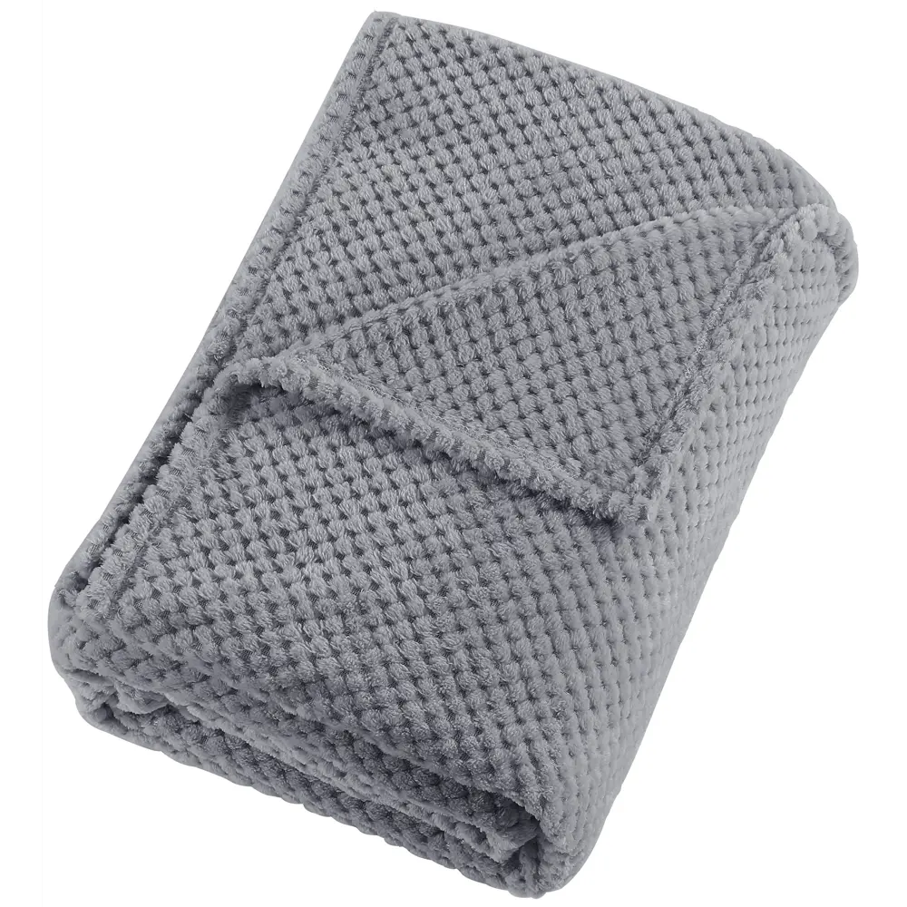 Плед Tula 220x240 см велсофт цвет серый СТОЛИЦА ТЕКСТИЛЯ STLM-2143314