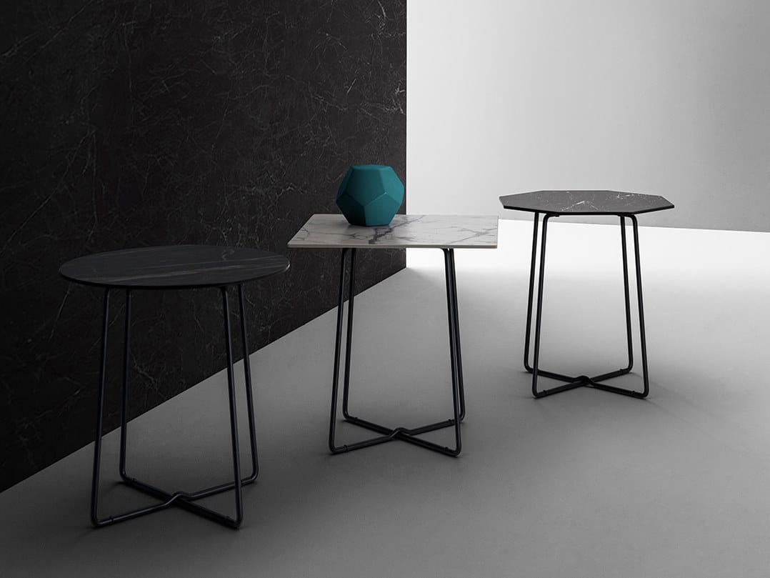 Восьмиугольный журнальный столик из керамики и металла CASA +39 TOLOMEO от CASA +39 ARCH-00149902 - Вид №2