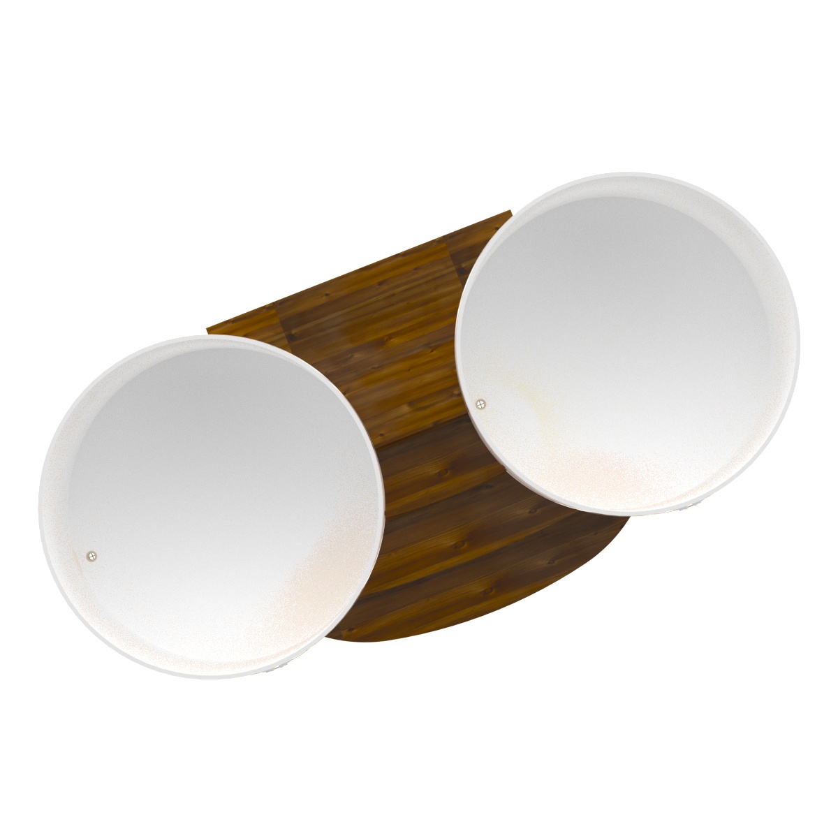 2351 Подиум на 2 купели D 2.0 Рустик морёный Alyarus  - Вид №2