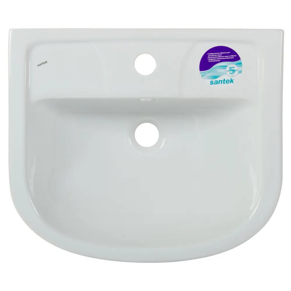 Раковина Santek Ладога 50 овальная керамика STLM-2155312 - Вид №1
