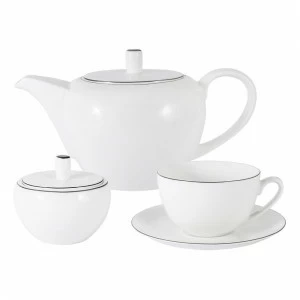 Чайный набор фарфоровый белый 14 предметов в подарочной упаковке "Арктика" ANNA LAFARG EMILY АРКТИКА 00-3946945 Белый
