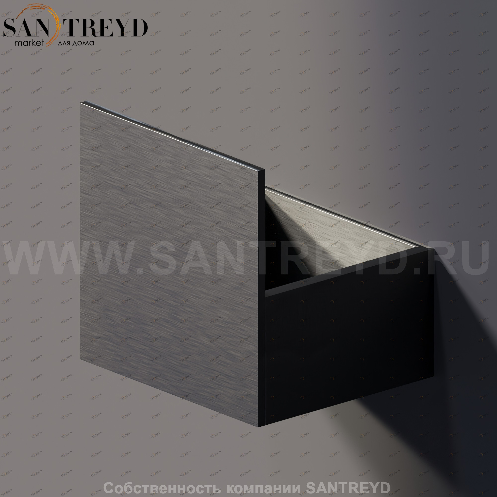 Agape SEN Полка / Держатель для туалетной бумаги черный ASEN0915N