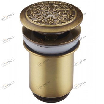 Донный клапан Zorg Antic AZR 2 BR бронза Аксессуары кухонные Zorg 