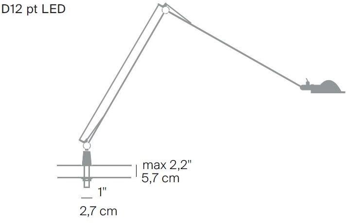 LUCEPLAN Регулируемая светодиодная настольная лампа из алюминия Berenice sun-id-1496369 - Вид №2
