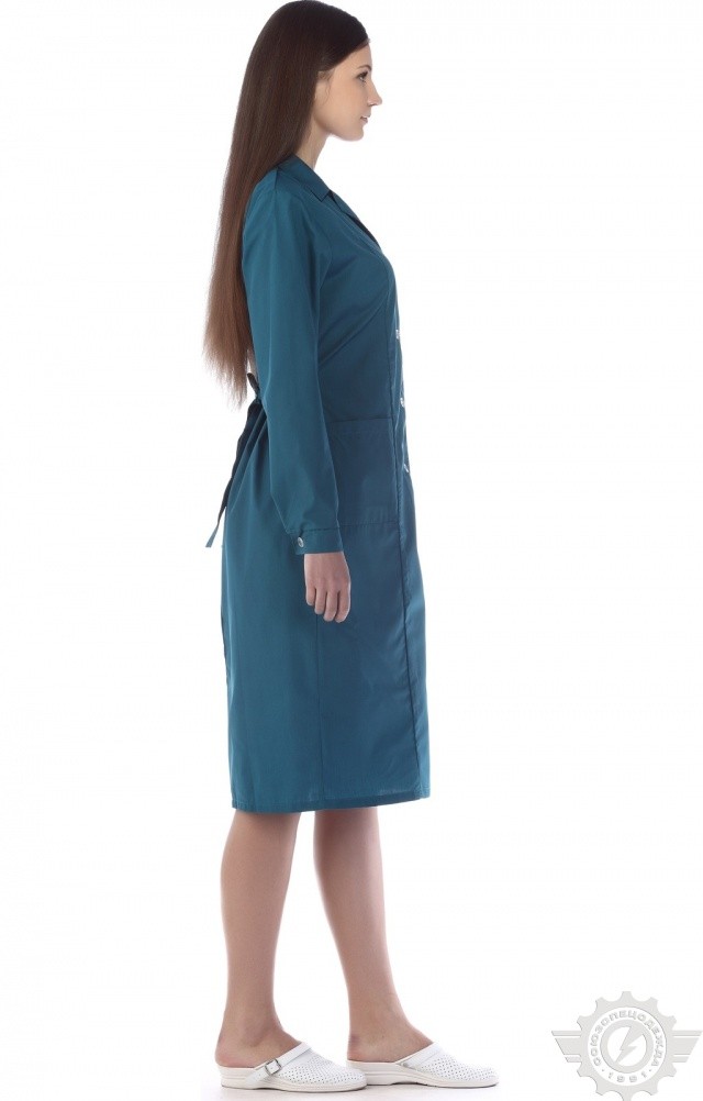 63267 Халат "Золушка" бирюза  Одежда для обслуживающего персонала  размер 54/158-164 Спецодежда  - Вид №10