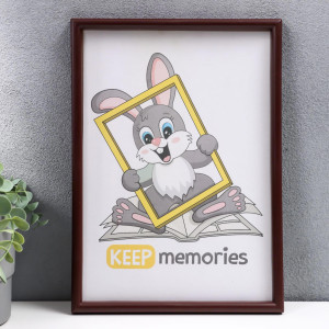 90335295 Рамка 3935914, 21х30 см, пластик, цвет коричневый Keep memories STLM-0189538 KEEP MEMORIES