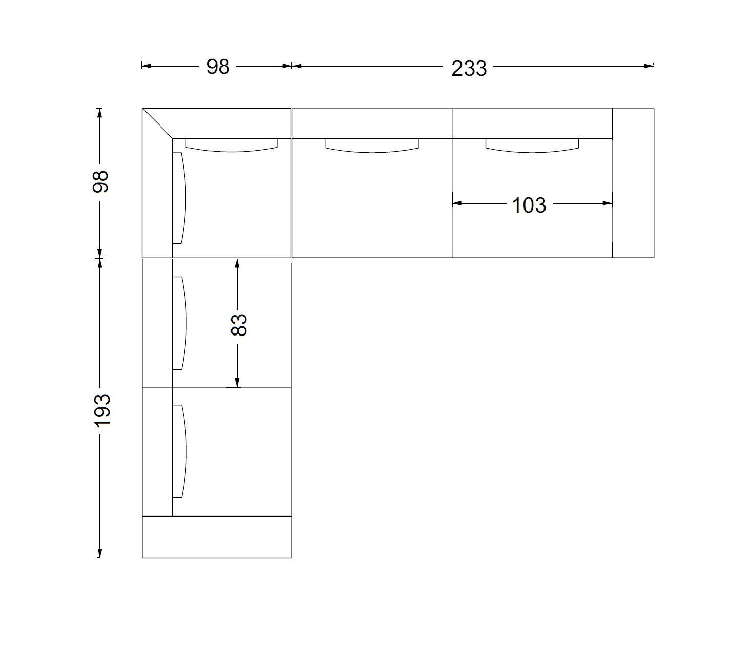 Угловой диван из ткани Twils NEWPORT ARCH-00095498 - Вид №2