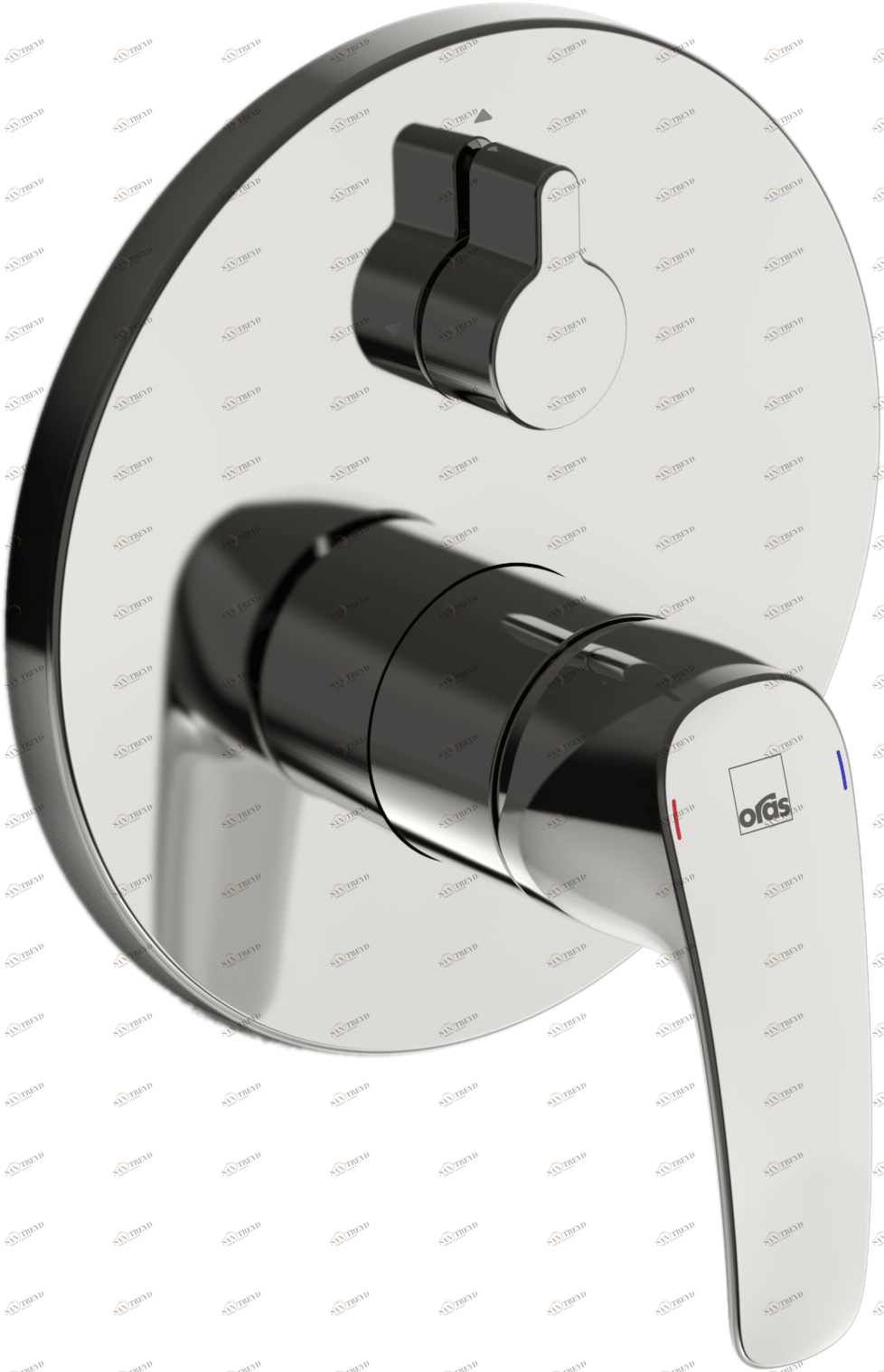 Oras 1044C Панель смесителя для ванны и душа 1044C Safira Хром 