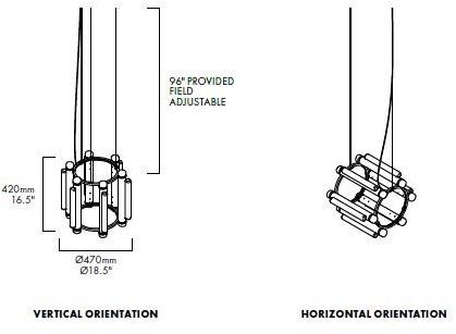 ANDlight Подвесной светильник из алюминия и акрила Pipeline Pip-cha-1 - Вид №7