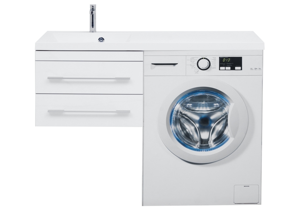 Тумба с раковиной Aquanet Верона 120 L белый (подвесная, 2 ящика) 0017666700239565 - Вид №10