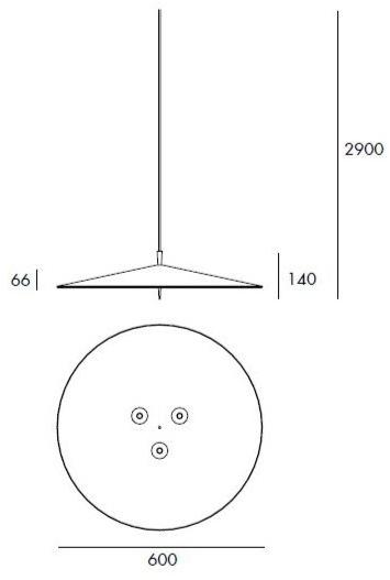 Светодиодный подвесной светильник из алюминия с диммером Pla 6918 Santreyd - Вид №10