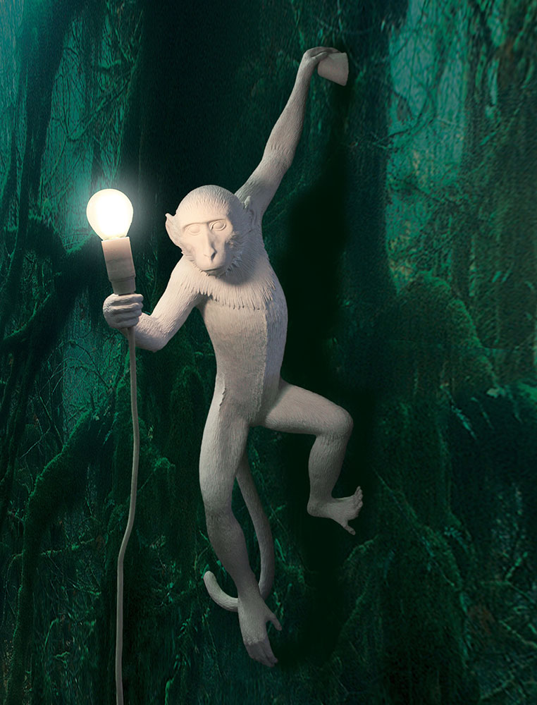 Светильник Monkey Lamp Whith Rope, белый Seletti 14883 - Вид №8