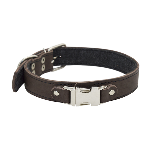 ПР0048285 Ошейник для собак Fast Line быстросъемный 25мм 50см коричневый ZOOEXPRESS 
