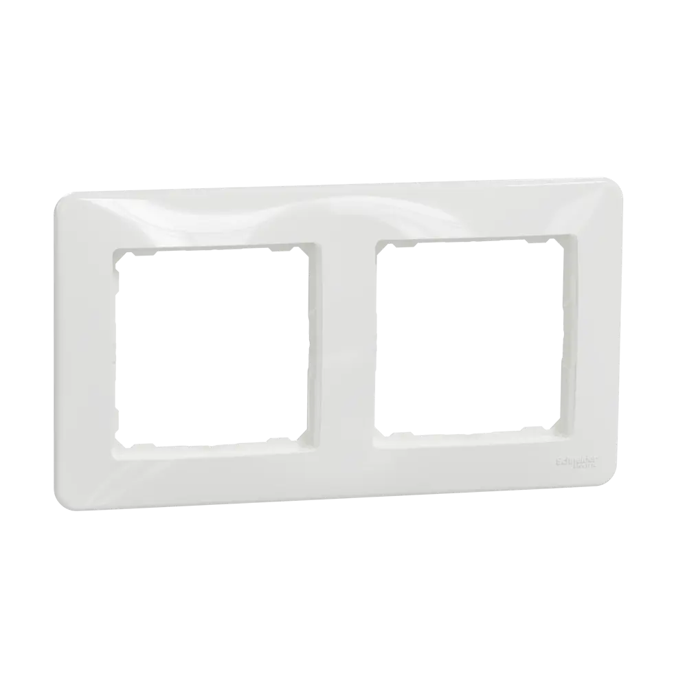 Рамка для розеток и выключателей Systeme Electric Sedna Design 2 поста, цвет белый STLM-2005494 - Вид №1