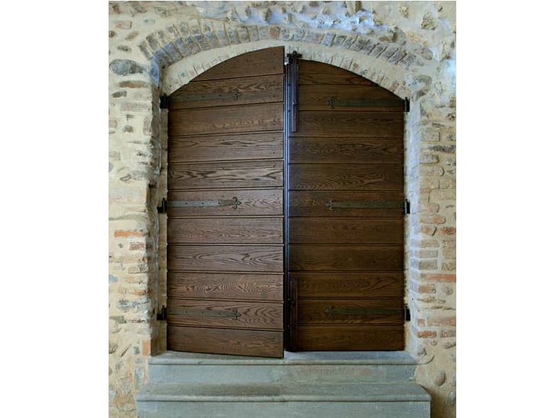 Арочная дубовая входная дверь для экстерьера Carminati деревянные входные двери и двери ARCH-00000173