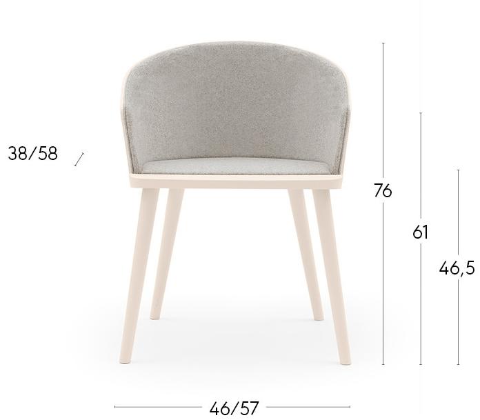 Billiani Кресло из ясеня и ткани Fitt hug 046 - Вид №1