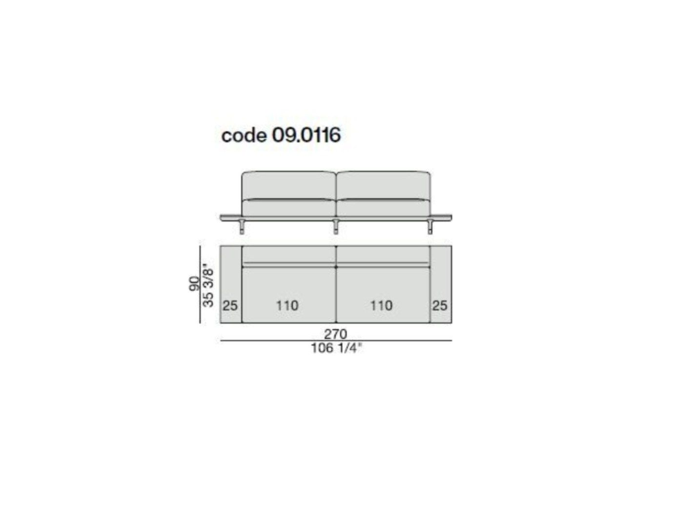 Тканевый диван с отсеком для хранения Porada Soul ARCH-00136846 - Вид №13