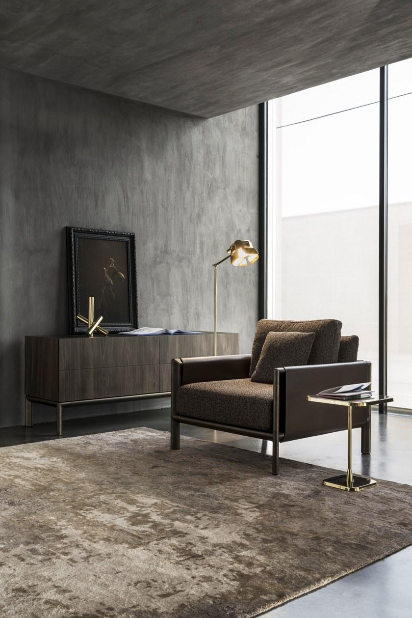 GHIDINI1961 Комод из фанерованной древесины с распашными дверцами Frame Sg303bw101 - Вид №4