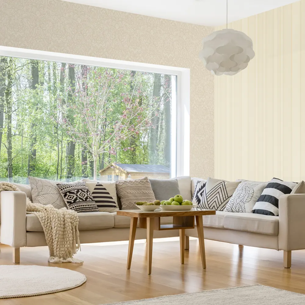 Обои флизелиновые Euro Decor Adele бежевые 1.06 м 3782-3 STLM-2040338 - Вид №3