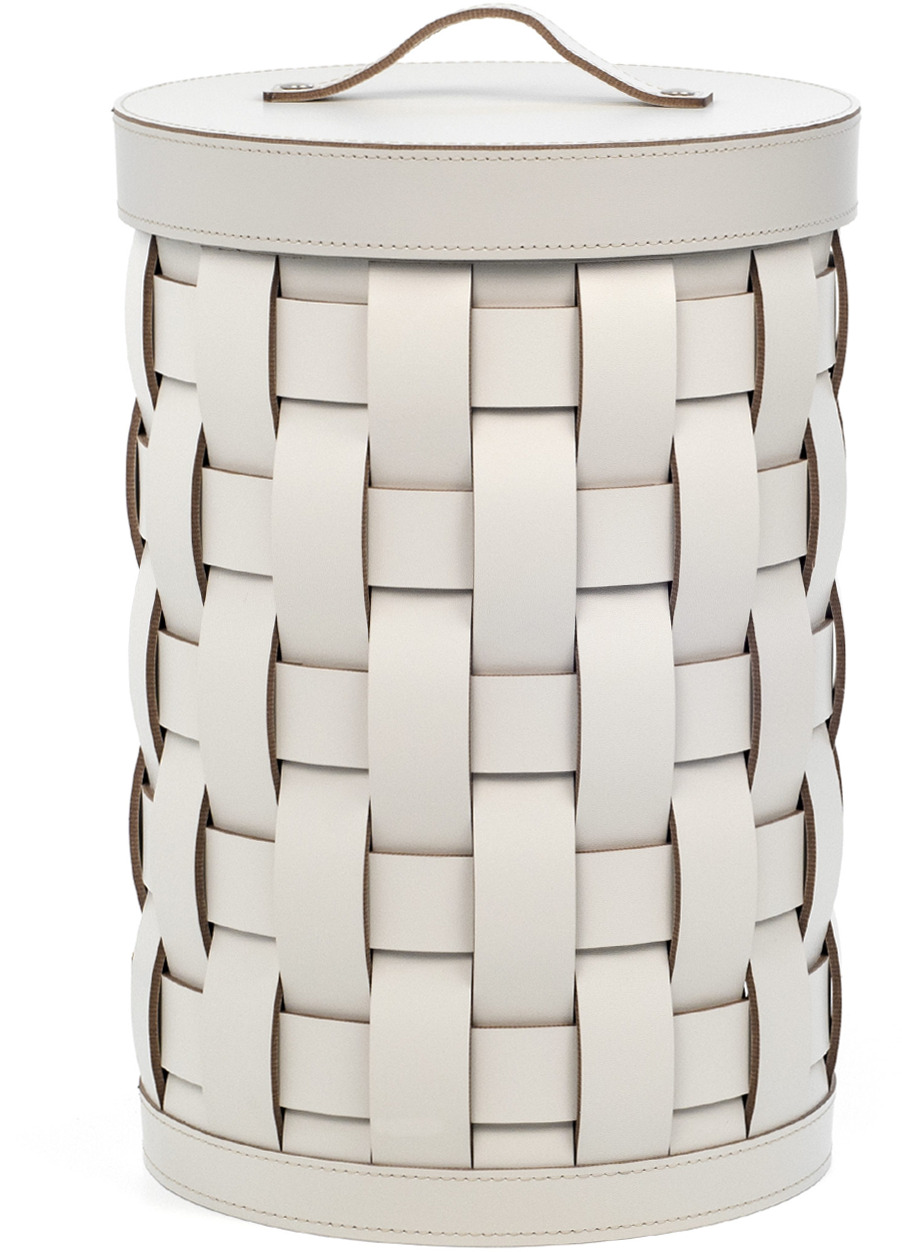 Корзина для бумаг Demetra - Ø22XH34,5 см / регенерированная кожа_camel