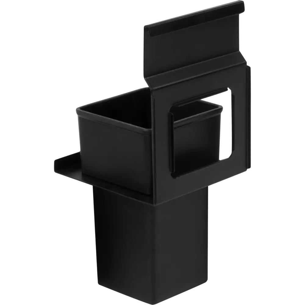 Держатель стакана Swensa Lund для рейлинга металл пластик цвет чёрный STLM-2049787 - Вид №1