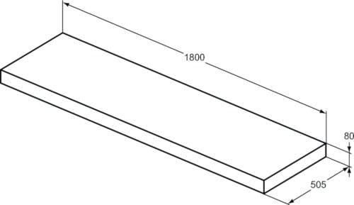 Полка для ванной комнаты Ideal Standard Раковина ARCH-00138166 - Вид №3