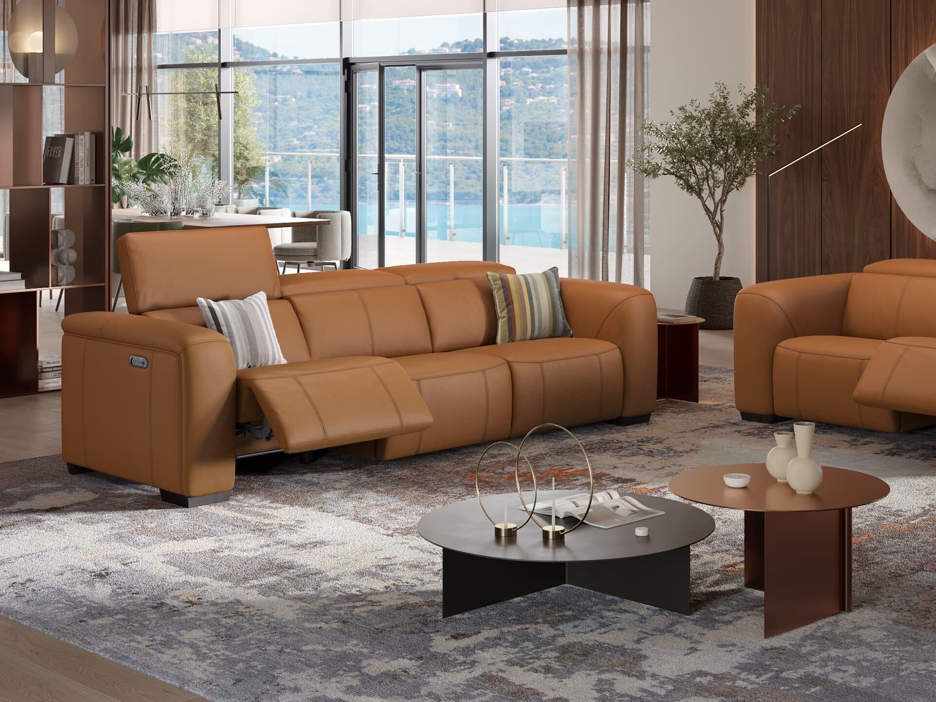 3-местный кожаный диван Sofanella Сорренто ARCH-00099745 - Вид №5