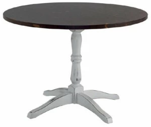 XLINE Круглый стол из фанерованной древесины с основанием 4 звезды