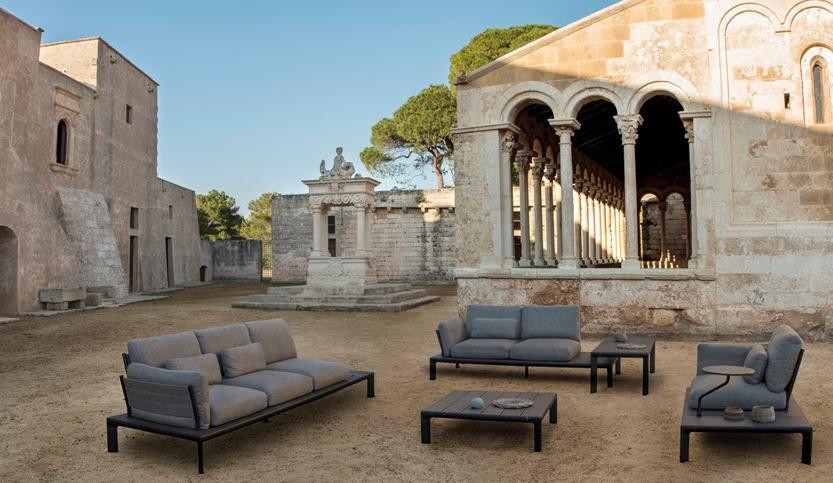 emu 3-х местный тканевый садовый диван Tami Art. 765 - Вид №9