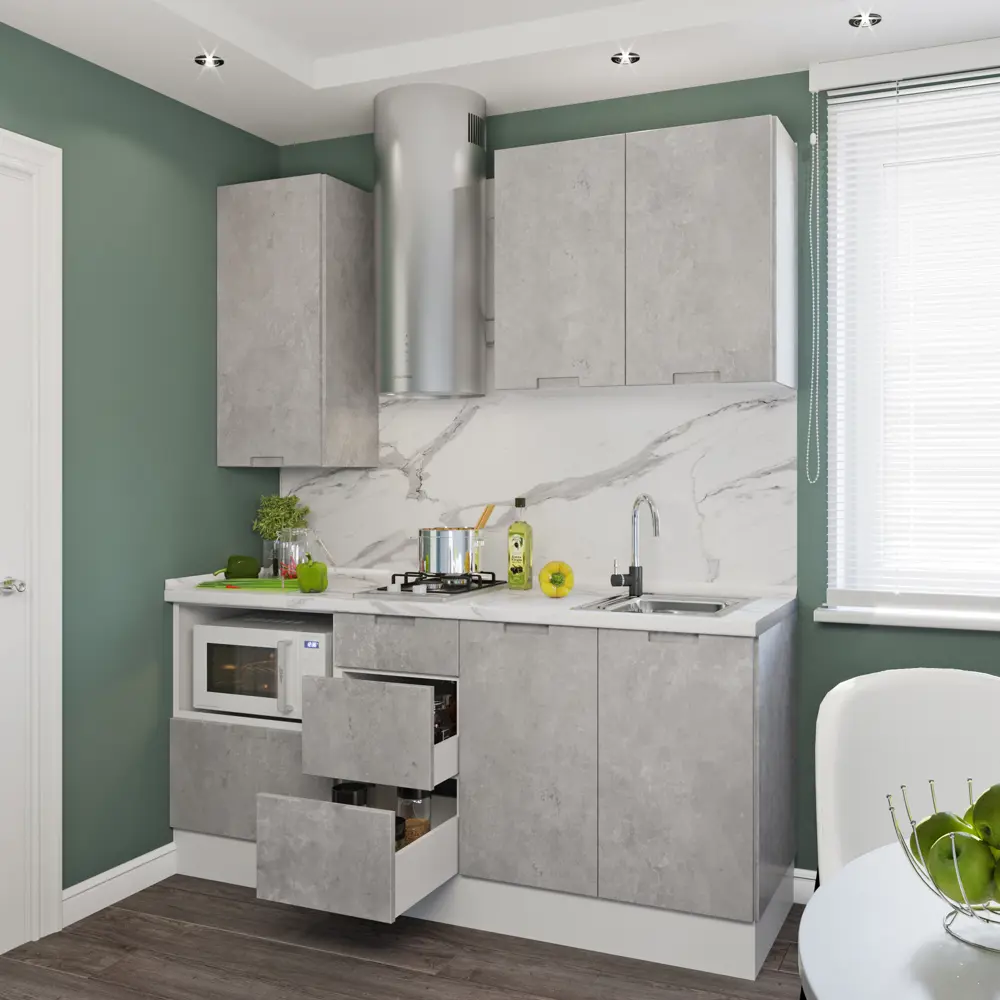 Дверь для шкафа Delinia «Берлин» 60x35 см, МДФ, цвет серый STLM-2138631 - Вид №10