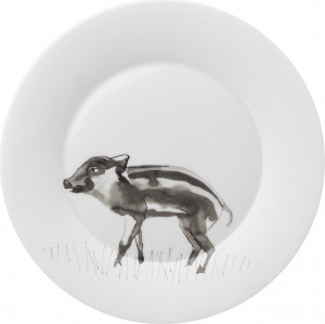 10607682 Hering Berlin Тарелка закусочная Hering Berlin "Охота" "Кабанчик" 23см Фарфор