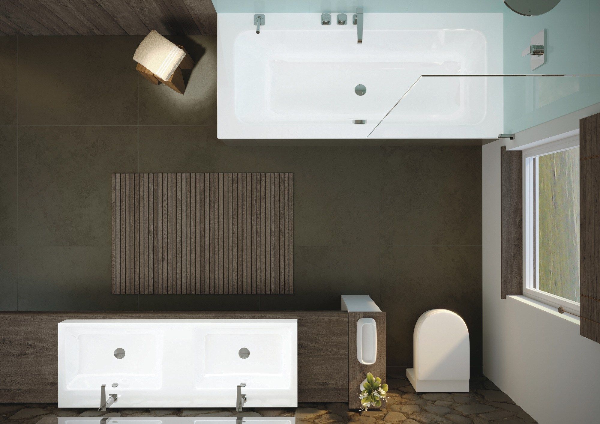 Двойная столешница из эмалированной стали KALDEWEI чистый ARCH-00131124 - Вид №4