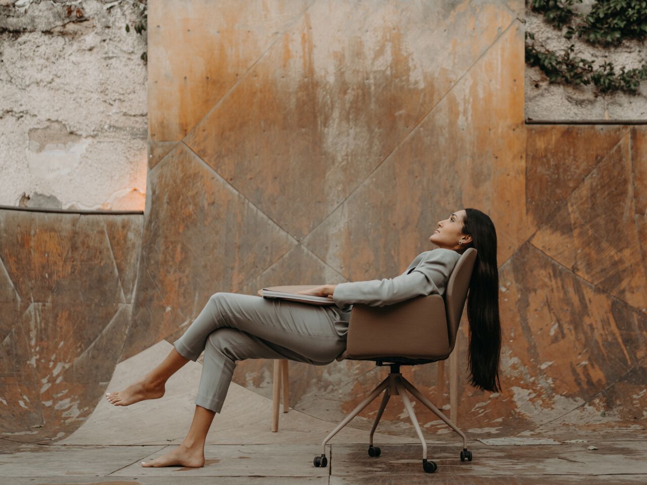 Тканевый поворотный стул с колесами Mobitec Moods ARCH-00045659 - Вид №6