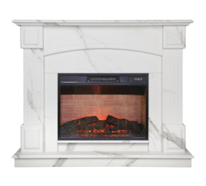 90368603 Каминокомплект CAROLINA MARBLE 24/25.5 WT-F512 + IRVINE 24 CLASSIC 24/25/25,5/26 STLM-0202912 REALFLAME