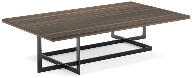 PRADDY Прямоугольный журнальный столик из шпона дерева для гостиной  Ml265  - Вид №1