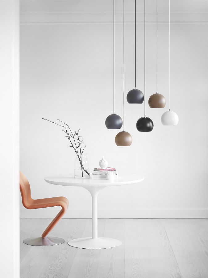 1115006006001 Лампа подвесная ball, 16хD18 см, белая глянцевая Frandsen  - Вид №2