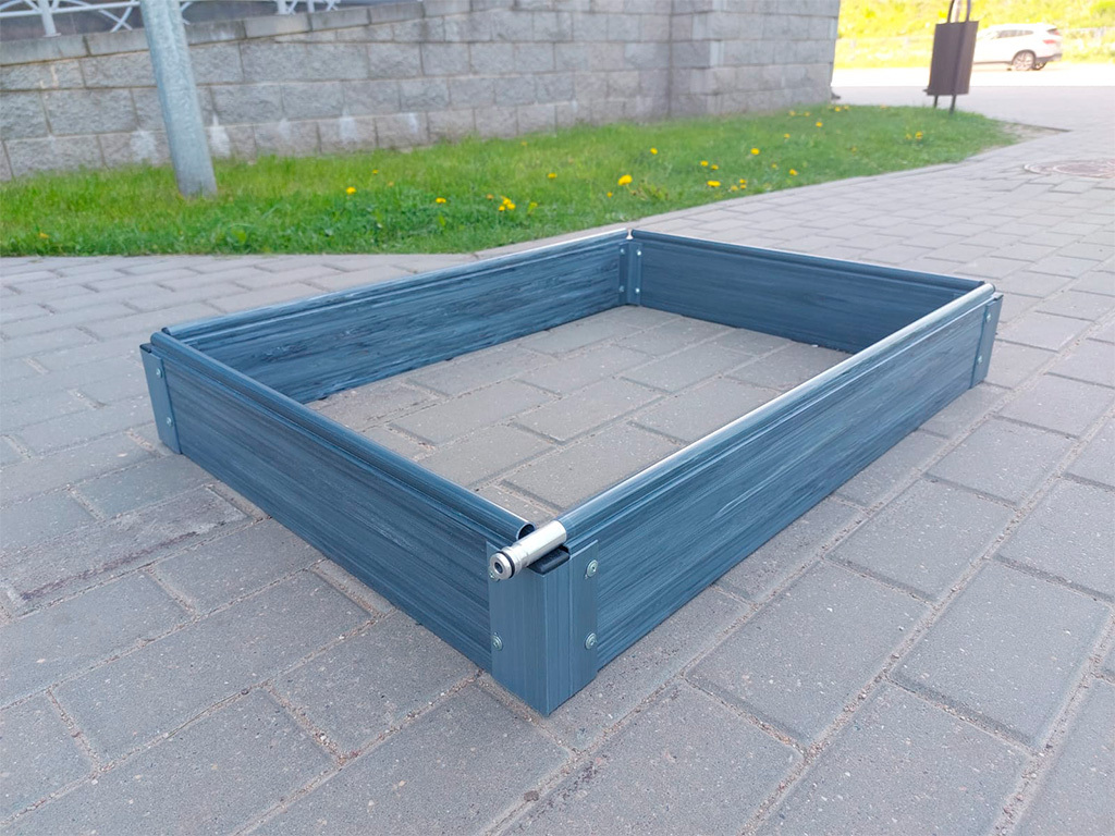 Грядка ПВХ 2х1 м. высота 23,5 см с автополивом ГеоПластБорд GPBST-157 - Вид №1