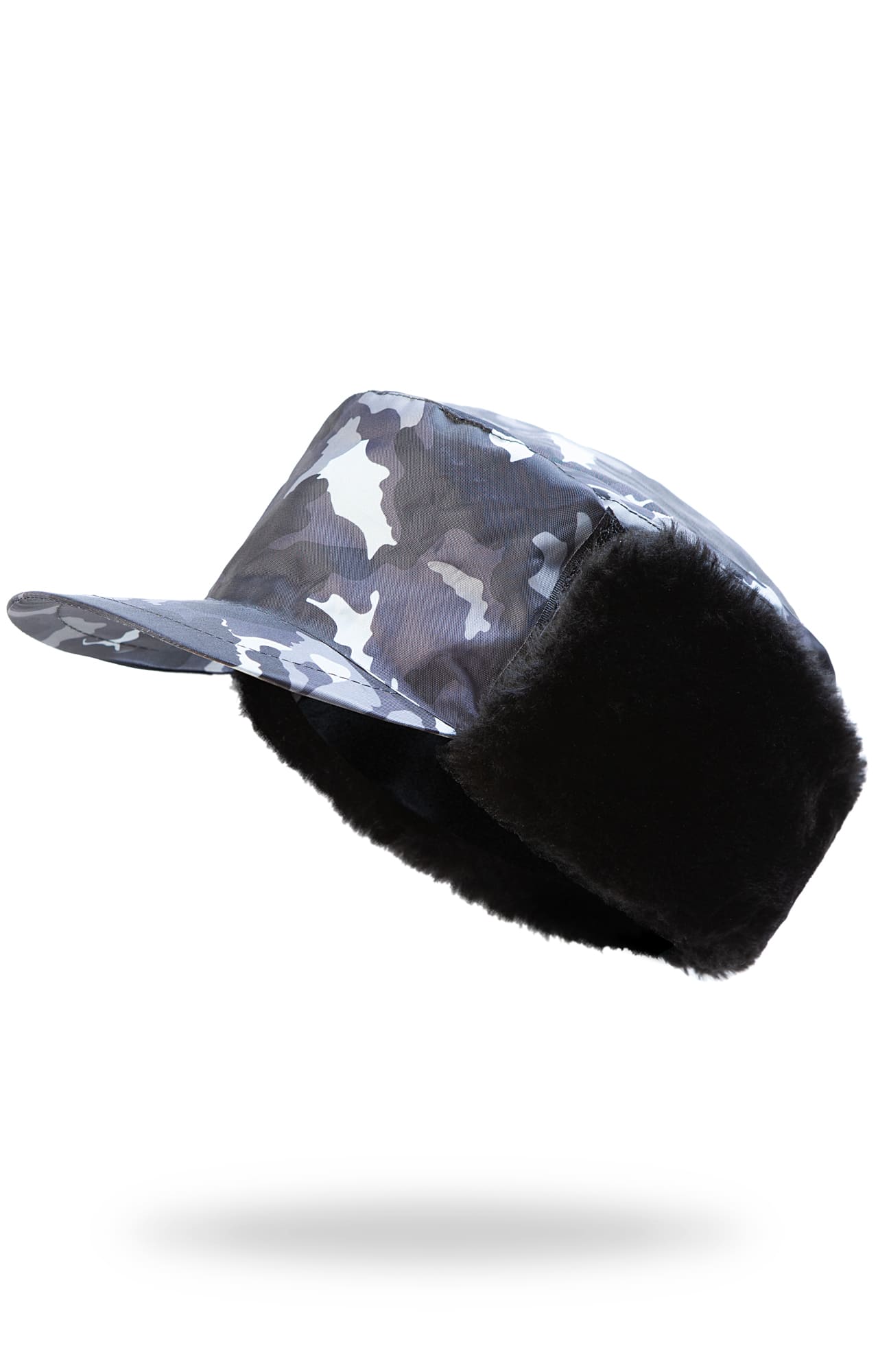 61450 Кепи "Охранник" зимнее цвет камуфляж серый  Головные уборы  размер 57 Спецодежда 