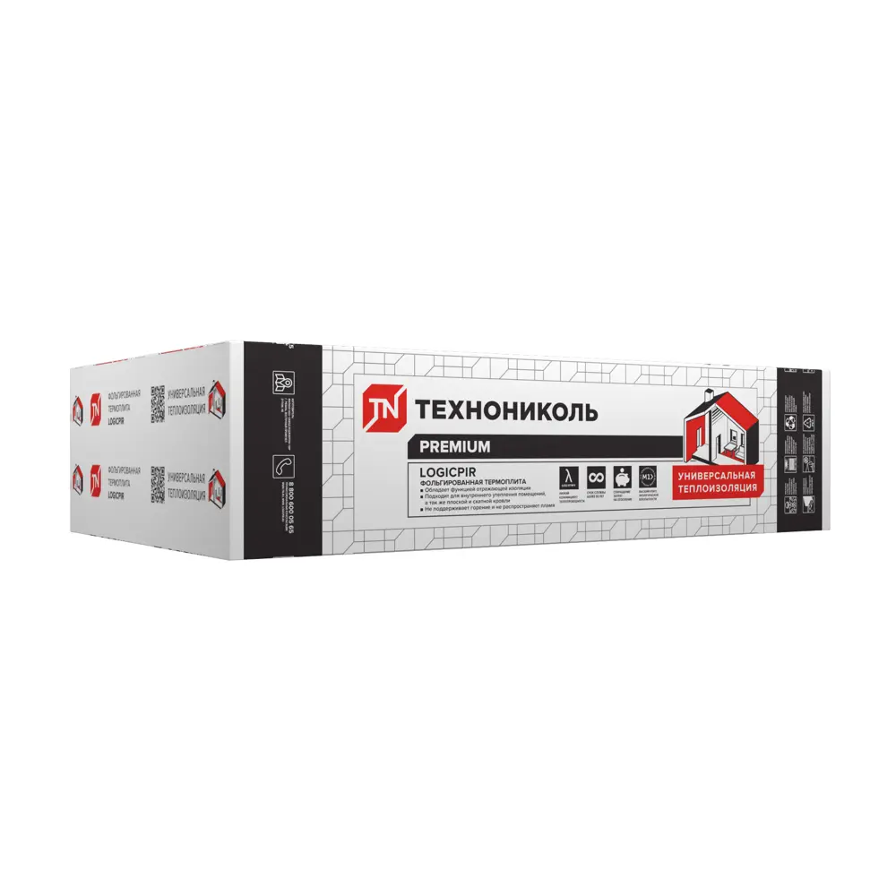PIR плита 50 мм Технониколь Logicpir 600x1200 мм 0.72 м² STLM-2126648 - Вид №2