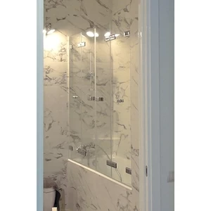 Шторка на ванну 170x160 GV-864TWO прозрачное стекло 6 мм GUTEWETTER TREND PART