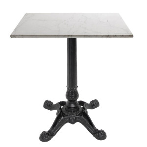 Квадратный стол из чугуна со спицами