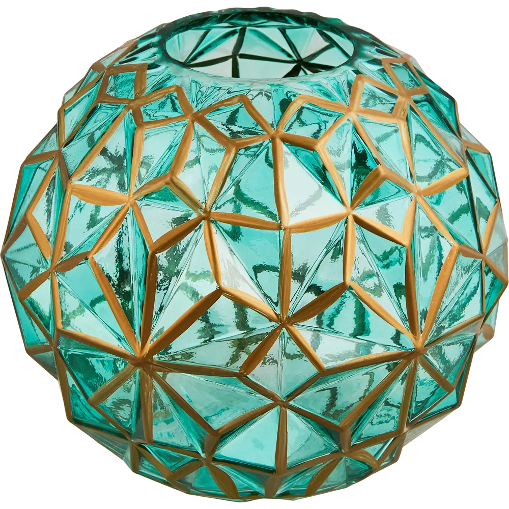 Ваза Maria от Santreyd — бирюзовая стеклянная для цветочных композиций 87908777 STLM-0821639