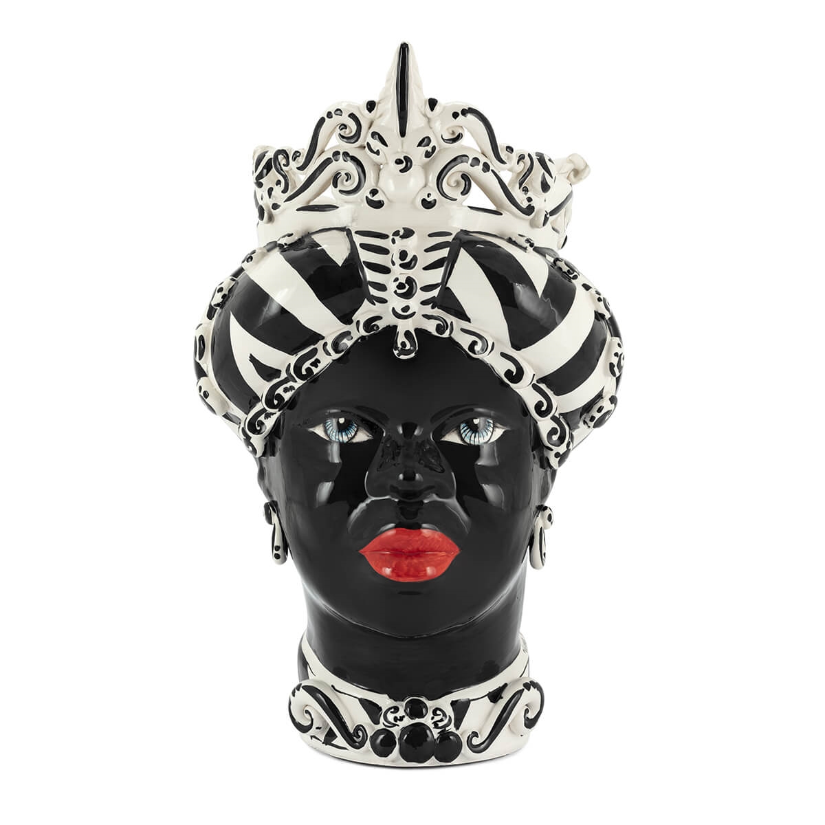 200656-BR ABHIKA ВАЗА MORO LADY MEDIUM BLACK/RED  - Вид №5